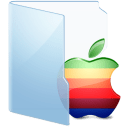 Folder Blue Apple icon