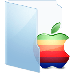 Folder Blue Apple icon