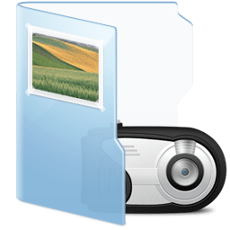 Folder Blue Pictures icon