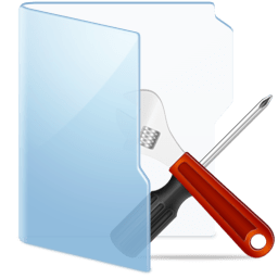 Folder Blue Tools icon