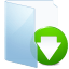 Folder Blue Download icon