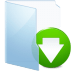 Folder-Blue-Download icon