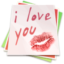 Paper-kiss icon