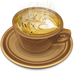 Coffee brown icon