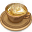 Coffee brown icon