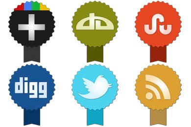 Badge Social Icons