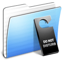 Aqua Stripped Folder Do not disturb icon