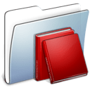 Graphite Smooth Folder Library icon