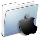 Graphite Stripped Folder Apple icon