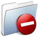 Graphite Stripped Folder Private icon