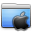 Aqua Stripped Folder Apple icon