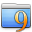 Aqua Stripped Folder Classic icon