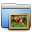 Aqua-Stripped-Folder-Pictures icon