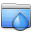 Aqua Stripped Folder Torrents icon