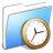 Aqua-Smooth-Folder-Clock icon