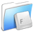 Aqua Smooth Folder Fonts icon