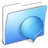 Aqua Smooth Folder iChats icon