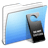 Aqua Stripped Folder Do not disturb icon