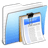 Aqua Stripped Folder Documents icon