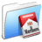 Aqua Stripped Folder Marlboro icon