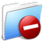 Aqua Stripped Folder Private icon