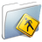 Graphite Smooth Folder Public icon