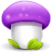 Mushroom purple icon