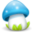 http://icons.iconarchive.com/icons/madoyster/mushrooms/64/mushroom-blue-icon.png