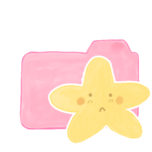 Folder-Candy-Starry-Sad icon