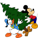 Mickey Mouse Donald Christmas icon