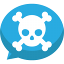 Jolly roger bubble chat icon
