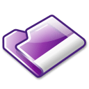 Folder violet icon