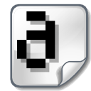 Font bitmap icon