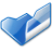 Folder-blue-open icon