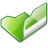 Folder-green-open icon