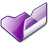 Folder-violet-open icon