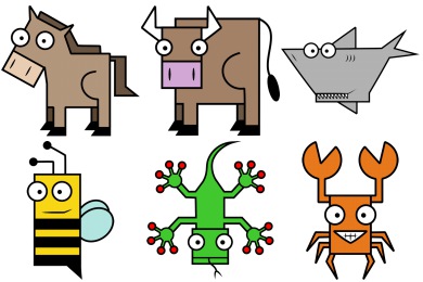 Squared Animal Icons
