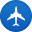 Plane flight Icon | Circle Addon 2 Iconset | Martz90