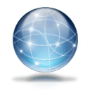 Network globe icon