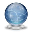 Network globe offline icon