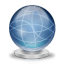 Network globe offline icon