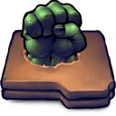 Comics Hulk Fist Folder icon
