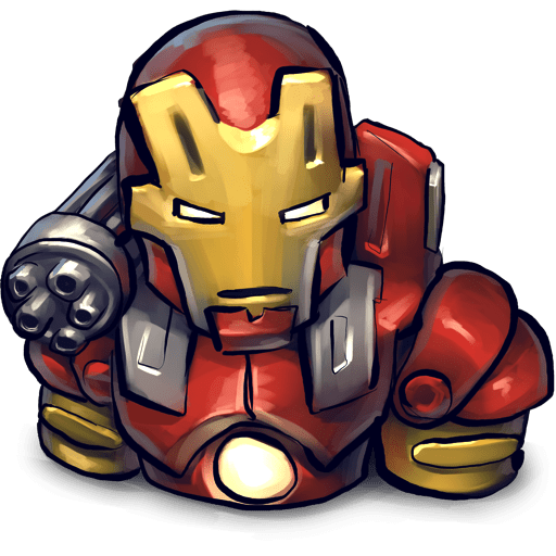 Comics Ironman Red Icon Ultrabuuf Iconset Mattahan