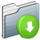 Drop Box Folder graphite icon