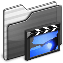 Movies Folder black icon