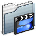 Movies Folder graphite icon