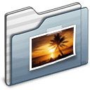 Pictures Folder graphite icon