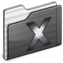 System Folder black icon
