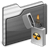 Burnable Folder black icon