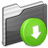 Drop Box Folder black icon